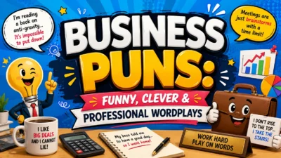 Business Puns Funny, Clever & Professional Wordplays