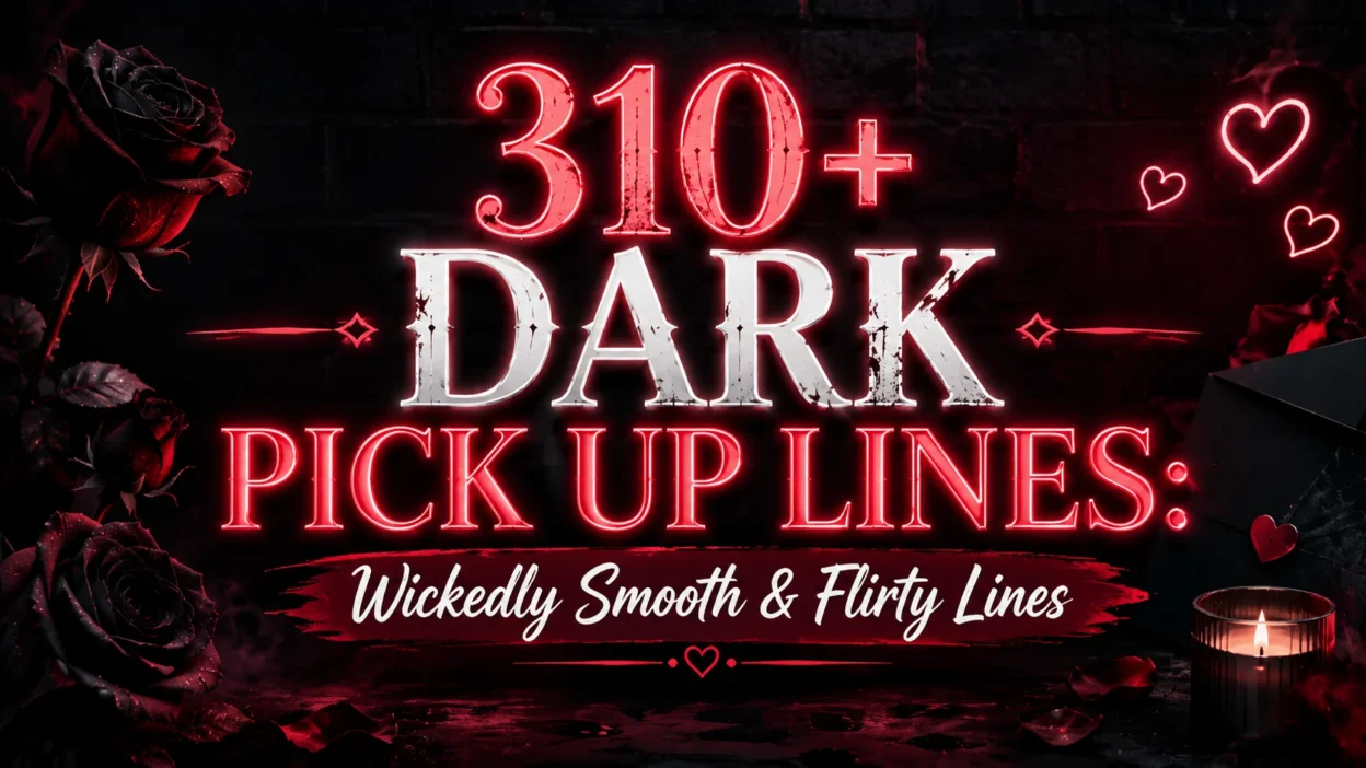 310+ Dark Pick Up Lines Wickedly Smooth & Flirty Lines