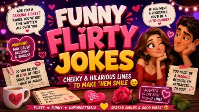 Funny Flirty Jokes Cheeky & Hilarious Lines to Make Them Smile