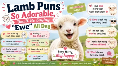 Lamb Puns So Adorable, You’ll Be Saying “Ewe” All Day 🐑😂