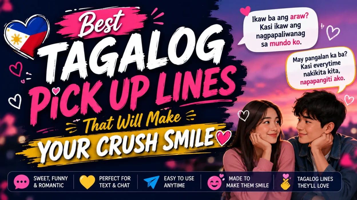 Best Tagalog Pick Up Lines That Will Make Your Crush Smile