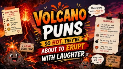 Volcano Puns So Hot, They’re About to Erupt with Laughter