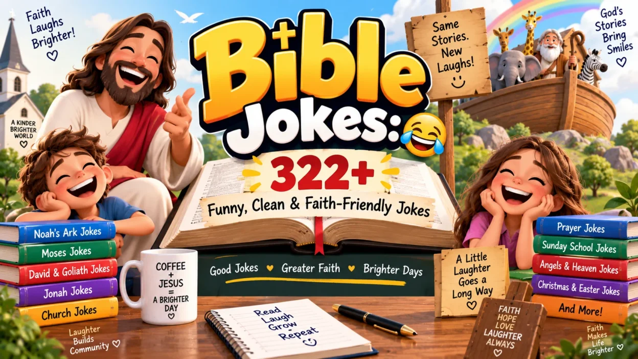 Bible Jokes 322+ Funny, Clean & Faith-Friendly Jokes 📖😂