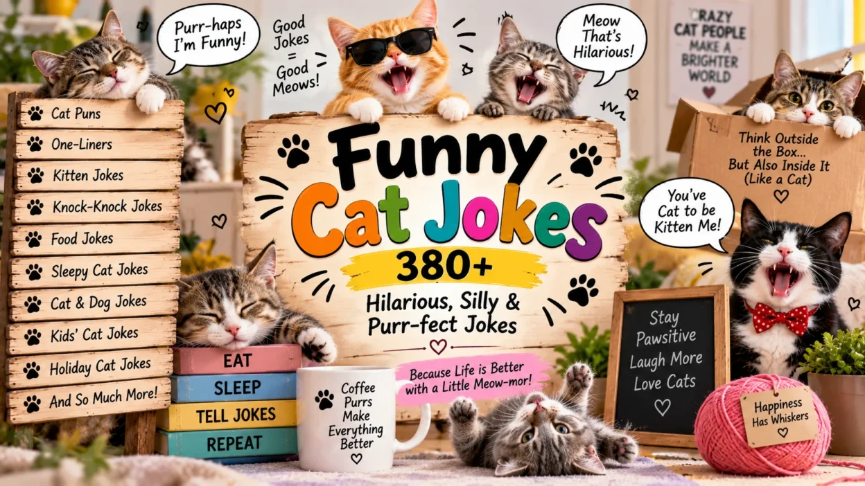 Funny Cat Jokes 380+ Hilarious, Silly & Purr-fect Jokes 🐱😂