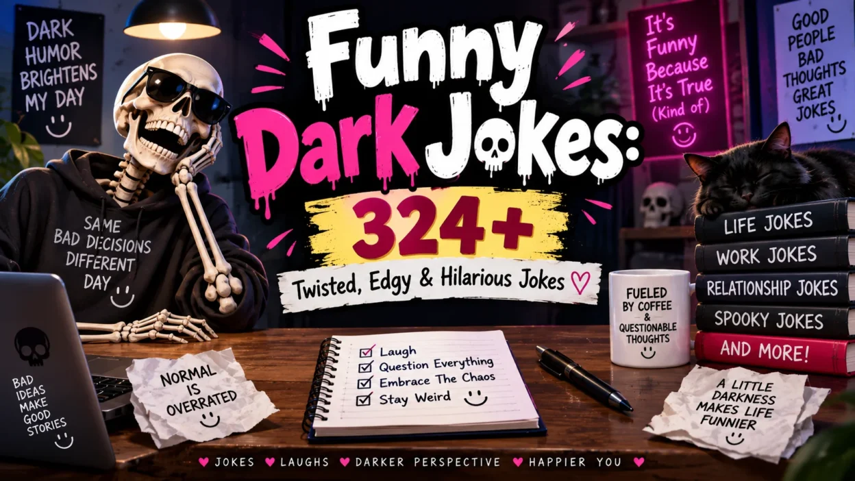 Funny Dark Jokes 324+ Twisted, Edgy & Hilarious Jokes 🖤😂