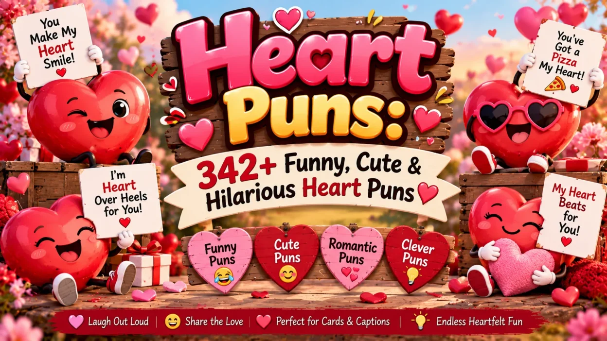 Heart Puns 342+ Funny, Cute & Hilarious Heart Puns ❤️😂
