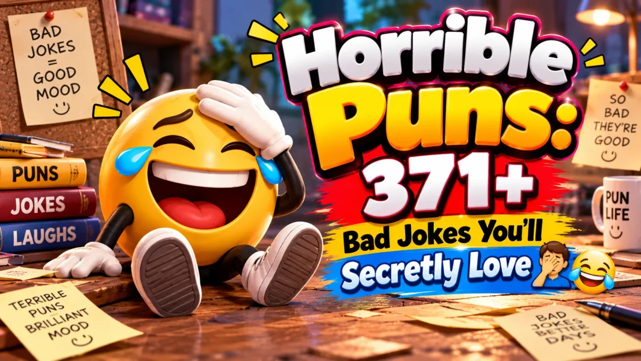 Horrible Puns 371+ Bad Jokes You’ll Secretly Love 🤦😂