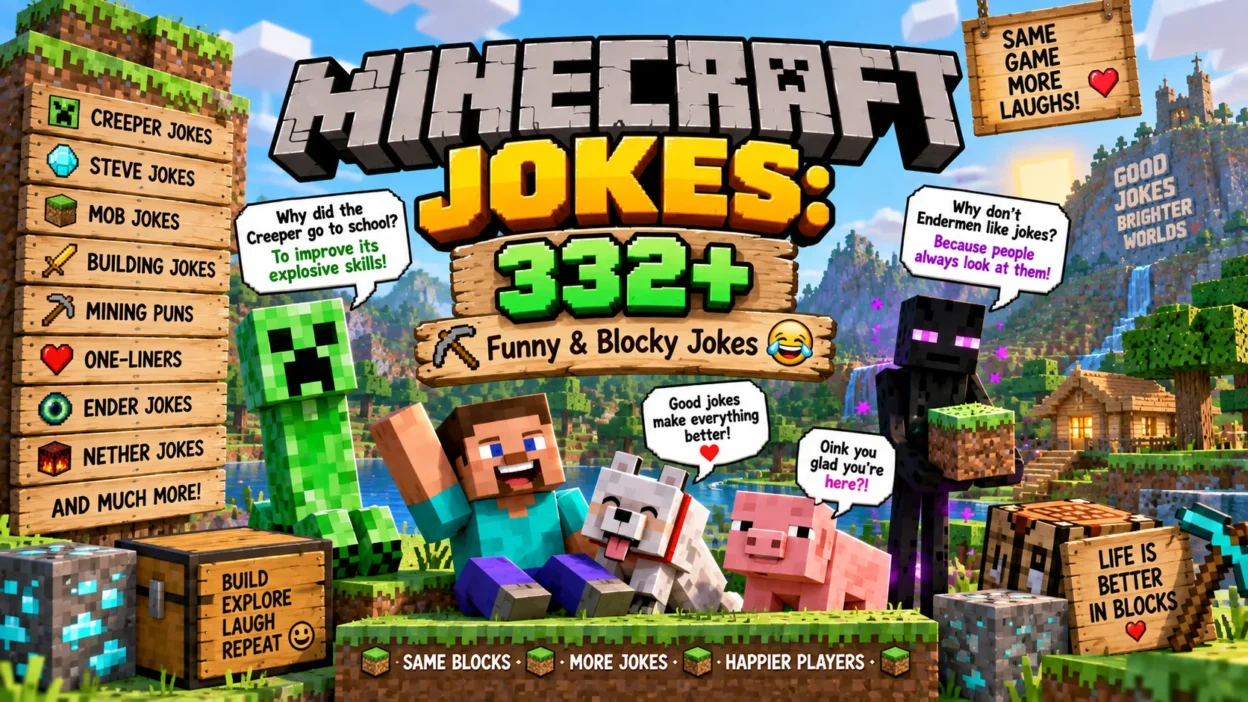 Minecraft Jokes: 332+ Funny & Blocky Jokes ⛏️😂