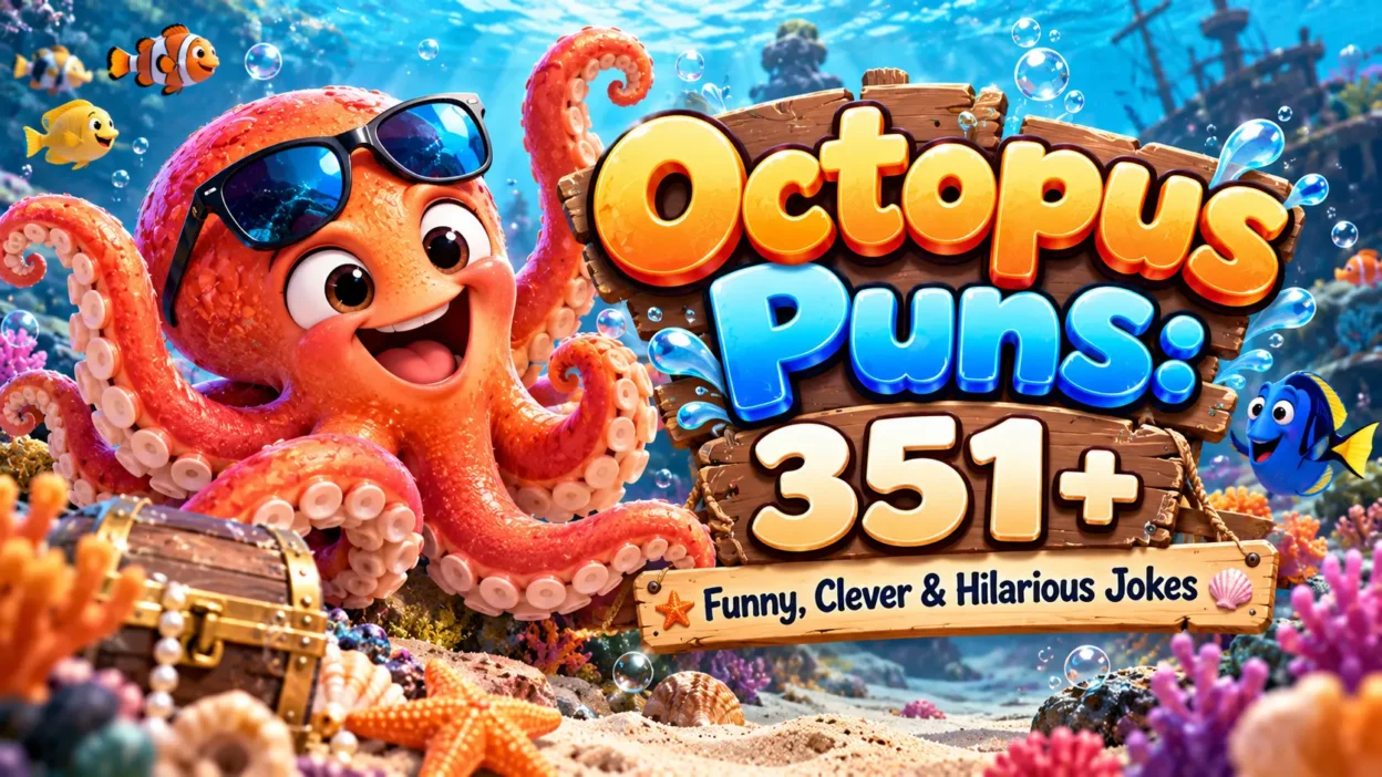 Octopus Puns 351+ Funny, Clever & Hilarious Jokes 🐙😂