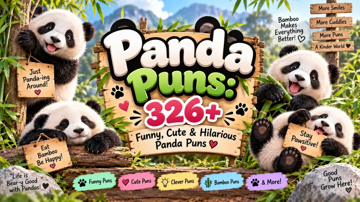 Panda Puns 326+ Funny, Cute & Hilarious Panda Puns 🐼😂
