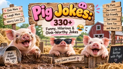 Pig Jokes 330+ Funny, Hilarious & Oink-Worthy Jokes 🐷😂