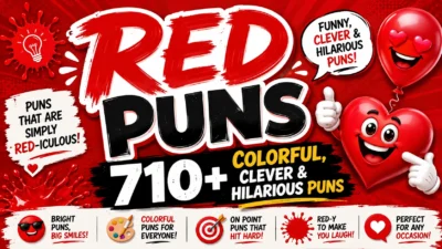 Red Puns 710+ Colorful, Clever & Hilarious Puns ❤️🤣