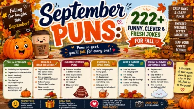 September Puns: 222+ Funny, Clever & Fresh Jokes for Fall 🍂
