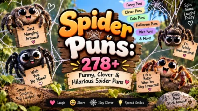 Spider Puns 278+ Funny, Clever & Hilarious Spider Puns 🕷️😂