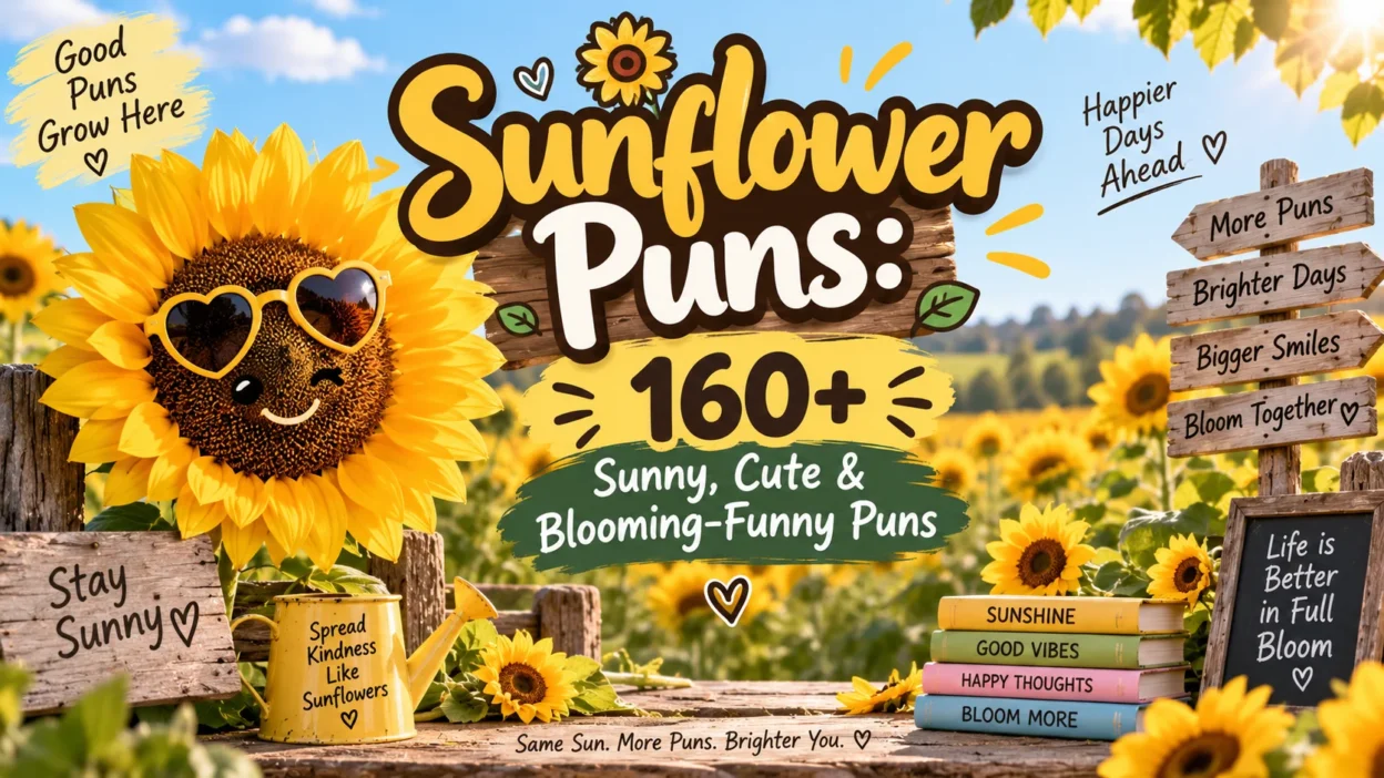 Sunflower Puns 160+ Sunny, Cute & Blooming-Funny Puns 🌻😂