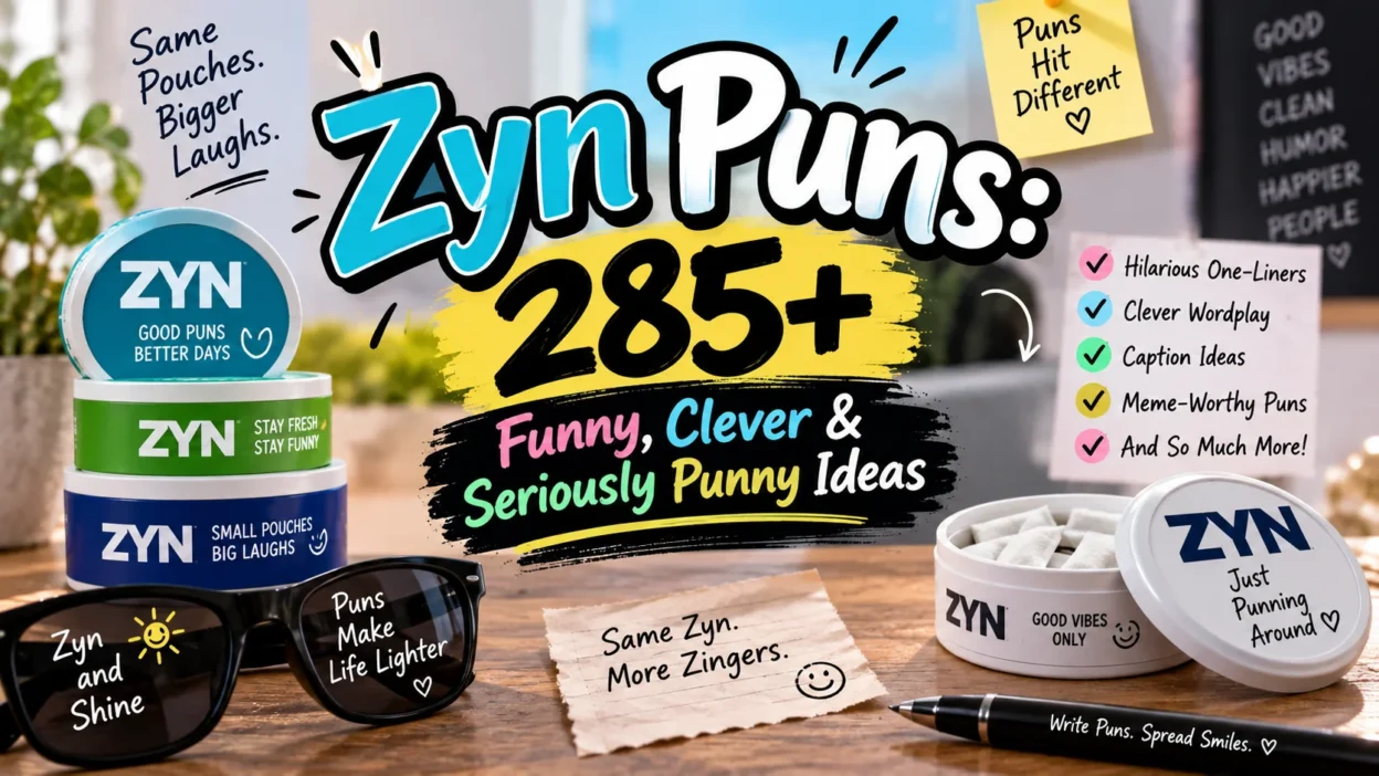 Zyn Puns 285+ Funny, Clever & Seriously Punny Ideas 😄