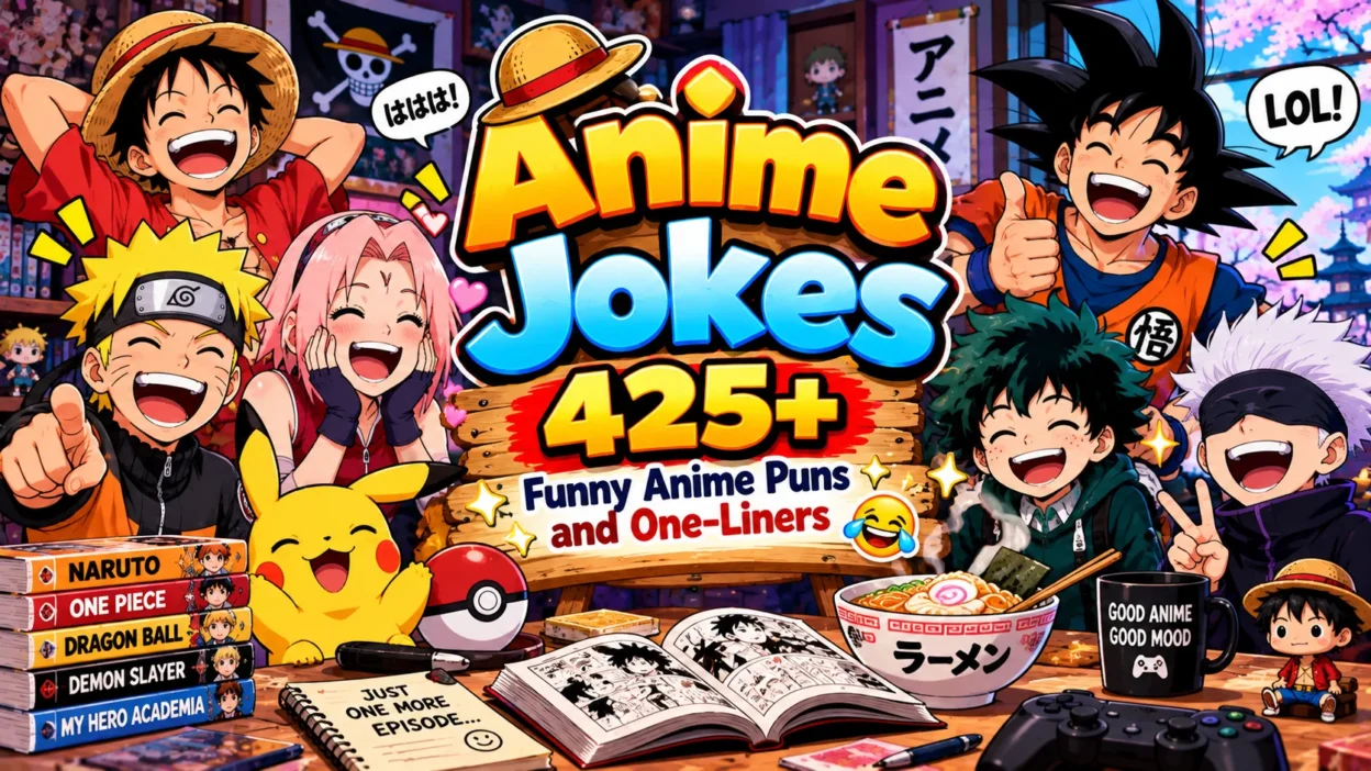 Anime Jokes 425+ Funny Anime Puns and One-Liners 🎌😂