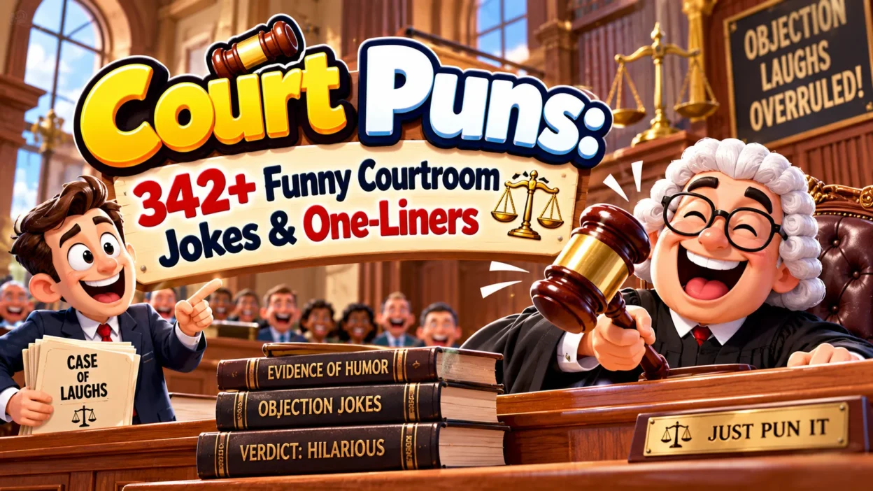 Court Puns 342+ Funny Courtroom Jokes & One-Liners ⚖️😂