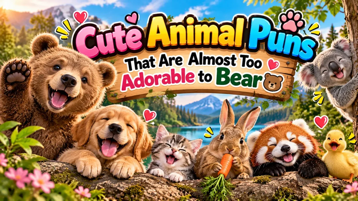 Cute Animal Puns That Are Almost Too Adorable to Bear 🐻💖