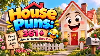 House Puns 361+ Clever & Hilarious Home Puns 🏡😂