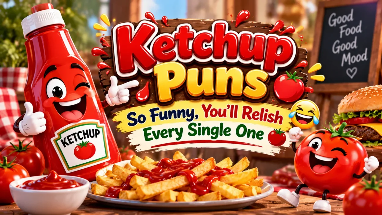 Ketchup Puns 309+ Clever & Funny Jokes for Sauce Lovers 🍅😂