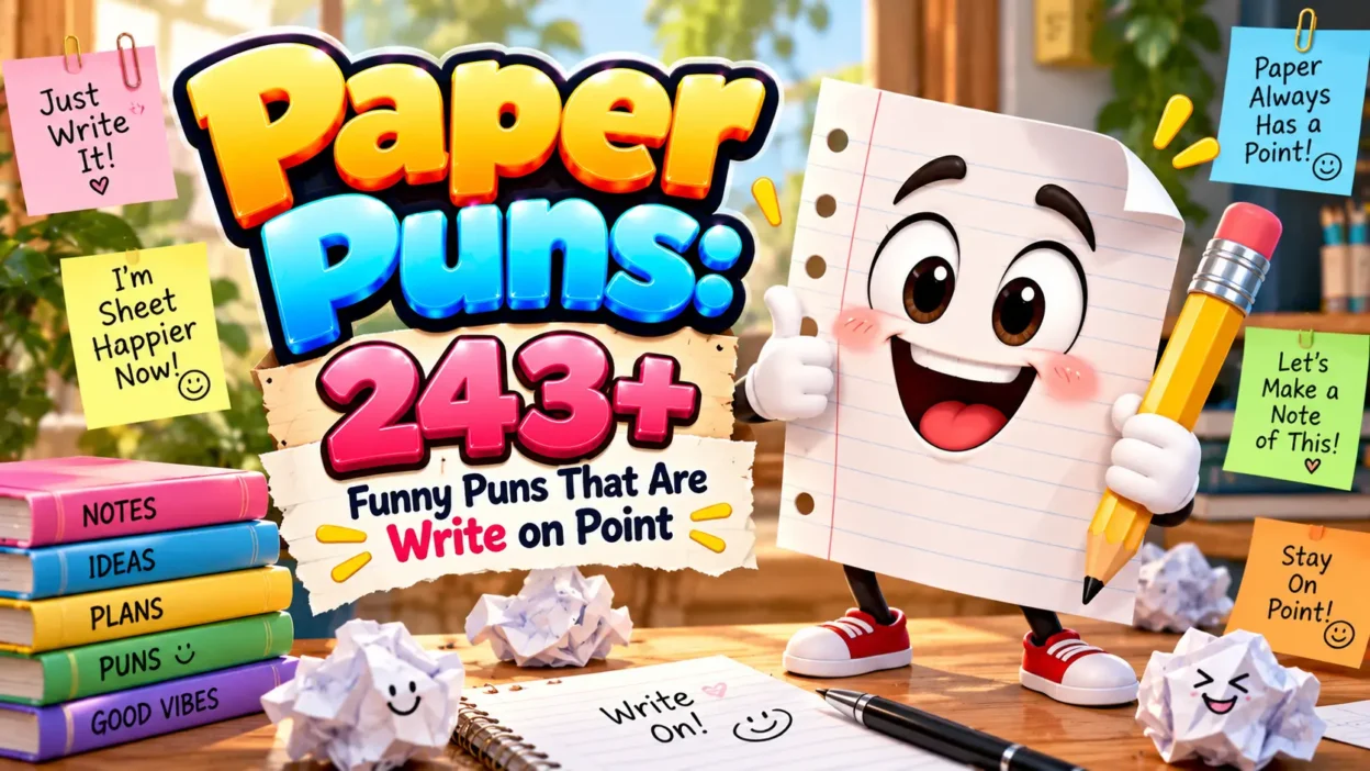 Paper Puns: 243+ Funny Puns That Are Write on Point 📄😂