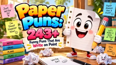 Paper Puns: 243+ Funny Puns That Are Write on Point 📄😂
