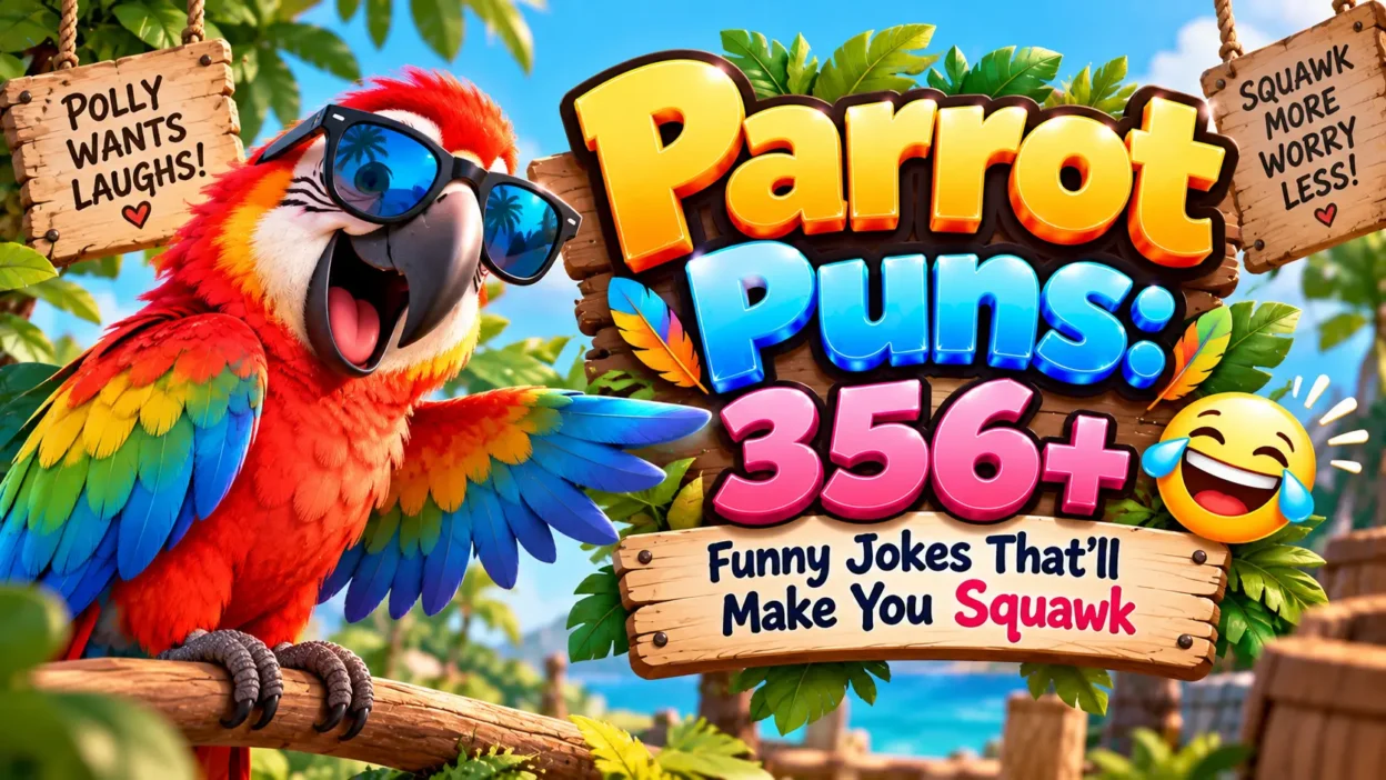 Parrot Puns 356+ Funny Jokes That’ll Make You Squawk 🦜🤣