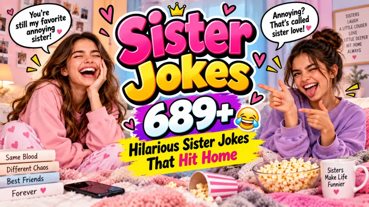 Sister Jokes 689+ Hilarious Sister Jokes That Hit Home 👯‍♀️🤣